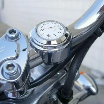 22 мм 25 мм Мотоциклетные часы на руле мотоцикла с циферблатом, Температурный термометр, часы на руле, часы на руле велосипеда, часы на руле велосипеда