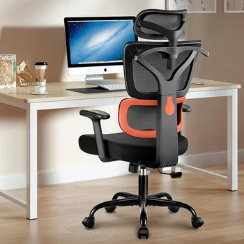 Офисное кресло Эргономичное рабочее кресло, игровое кресло с высокой спинкой, Большое и высокое кресло с откидывающейся спинкой Удобное рабочее кресло для домашнего офиса