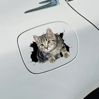 3D Наклейки с кошками в стиле животных, водонепроницаемая универсальная наклейка 