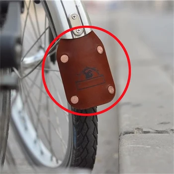 Складное велосипедное крыло из воловьей кожи для удаления грязи из кожи бромптона спереди и сзади имеет буквы