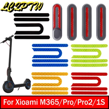 1 комплект светоотражающих наклеек для электрического скутера Xiaomi M365 1S Pro Pro 2 MI3, покрышка переднего заднего колеса, Защитные детали корпуса
