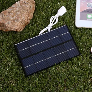 DIY USB Солнечная панель на открытом воздухе 5 Вт 5 В Портативное солнечное зарядное устройство Для лазания по панели Быстрое Зарядное Устройство Поликремниевый планшет Солнечный генератор Путешествия