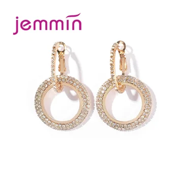 Модные Популярные блестящие круглые серьги-кольца для женщин, девушек, дам, Серебряный подарок на годовщину, серьги из розового золота, Горячие