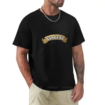 Футболка с эмблемой Vincent Motorcycles, новая версия футболки, мужские милые топы, забавные футболки, мужские футболки с графическим рисунком.