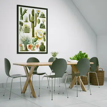 Украшение дома Модульная картина на холсте Hd Винтажные картины с растениями и кактусами, настенные принты, скандинавские абстрактные плакаты для гостиной