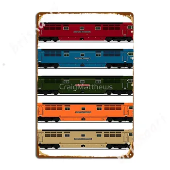 Металлические вывески British Rail Western Locomotives На заказ, настенные росписи на кухне кинотеатра, Жестяные вывески, плакаты