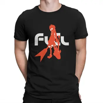 Аниме Naota Мужская футболка FLCL Топы с круглым вырезом Футболка из 100% хлопка Юморная Идея подарка высокого качества