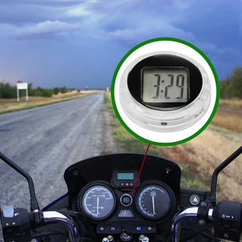 Универсальные Мотоциклетные Часы Watch Waterproof Stick-On Moto Rbike Mount Watch Мото Цифровые Часы Moto Clock Suit ATV All Moto