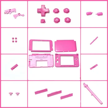 Ограниченная Розовая версия Корпуса ABCD Для консоли 3DSXL Верхняя Нижняя Средняя Рамка Розовый Корпус с Len Для кнопки Wi-Fi 3DS XL ABXY
