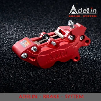 Adelin ADL-7ADL-20 Мотоциклетные Гидравлические Тормозные Суппорты Универсальные HF6 40 мм 4 поршня с ЧПУ из алюминиевого сплава Мотоциклетные тормозные суппорты