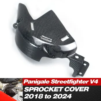 КРЫШКА ЗВЕЗДОЧКИ Из углеродного волокна Gokom Для Ducati PANIGALE V4/STREETFIGHTER V4 с 2018 по 2024 год