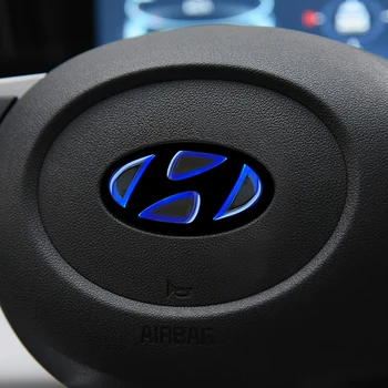 Для Hyundai Elantra I30 Tucson Accent IX35 I20 I30 Azera Sonata Протектор Рулевого Колеса Автомобиля Передняя Эмблема Значок Логотип Наклейка