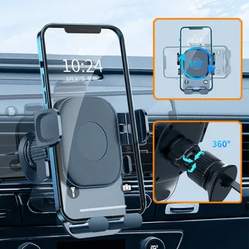 Автомобильный держатель телефона, вращающийся на 360 Градусов Кронштейн GPS-навигации, автомобильный воздуховыпуск, подставка для мобильного телефона, поддержка GPS для Samsung iPhone 14