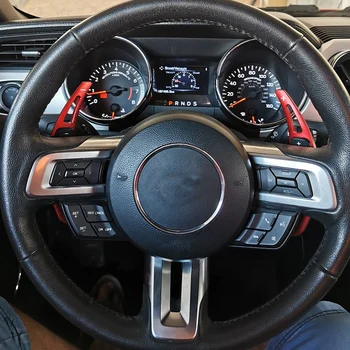 1 пара рычагов переключения передач на рулевом колесе автомобиля для Ford Mustang 2015 2016 2017 2018 2019 2020 Удлинители переключения передач