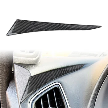Наклейка на левую приборную панель салона автомобиля из углеродного волокна для Infiniti Q50 Q60 2014 2015 2016 2017 2018 2019