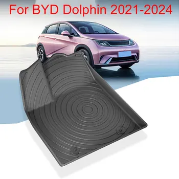Для BYD Dolphin 2021-2023 Автомобильные коврики, водонепроницаемая нескользящая накладка для ног, Подкладка для пола Four Seasons LHD RHD Автомобильные аксессуары