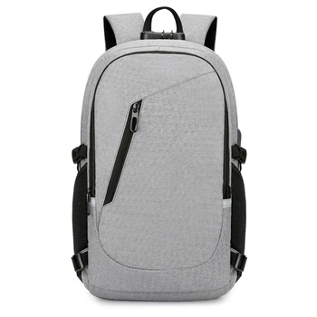 Дорожная сумка для ноутбука, компьютерный рюкзак большой емкости С функцией защиты от кражи Для переноски ноутбука, Серый