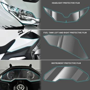 Мотоциклетный инструмент, Мембранный экран, Защитная пленка от царапин, Наклейка на Фару для Honda Goldwing GL1800 F6B 2018-2023 TPU