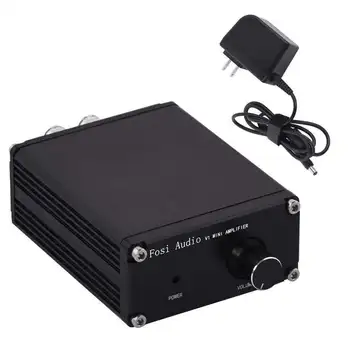 Fosi Audio V1 2-канальный стереозвук Hi-Fi Усилитель для домашних автомобильных динамиков с блоком питания TPA3116 мощностью 50 Вт