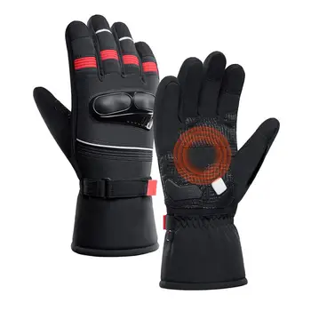 Мотоциклетные перчатки для мужчин, велосипедные перчатки, теплые зимние перчатки, водонепроницаемые тепловые перчатки с сенсорным экраном, перчатки для катания на лыжах в холодную погоду