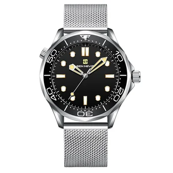Мужские часы BEN NEVIS из сплава, люминесцентные мужские часы, деловые мужские кварцевые часы с водонепроницаемым стальным ремешком, мужские часы BN3031G