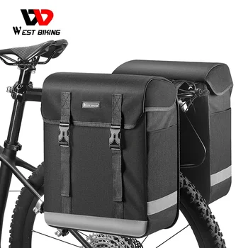 Запад Biking Велоспорт 33L большой емкости двойной Паньер велосипед багажник, мешок MTB дорожный велосипед Travel багажника чемоданчик