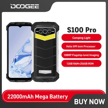 Прочный телефон Doogee-S100 Pro, 12 ГБ + 256 ГБ, 6,58 