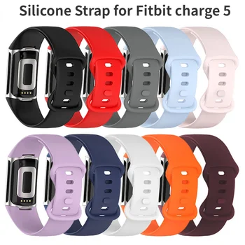 Новый силиконовый ремешок для браслета Fitbit charge 5, сменный браслет для спортивных часов charge 5, ремешок для часов, аксессуары для часов