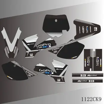 Наклейки с полной графикой на фоне мотоцикла С пользовательским номером для KTM SX50 SX 50 2002 2003 2004 2005 2006 2007 2008