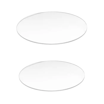 2 шт. Прозрачный зеркальный акриловый круглый диск толщиной 3 мм, 70 мм и 60 мм