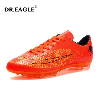 Мужская футбольная обувь DR.EAGLE, детские футбольные бутсы, дышащие футбольные бутсы, Противоскользящая шоссейная футбольная обувь, уличная футбольная обувь