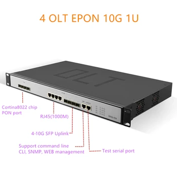 EPON OLT E04 1U EPON OLT 1.25G/10G восходящий канал 10G 4 порта для тройного воспроизведения olt epon 4 pon 1.25G SFP порт PX20+ PX20++ PX20+++