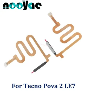 Для Tecno Pova 2 LE7 Гибкая кнопка с отпечатком пальца Включение выключение питания домашнего управления Ключ разблокировки Гибкий кабель датчика