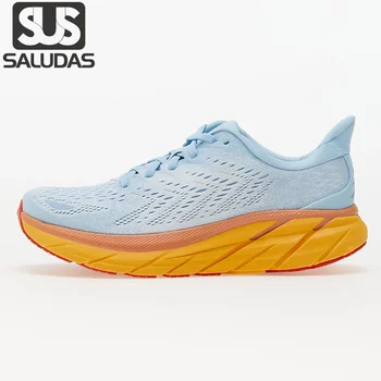 Мужские кроссовки для бега SALUDAS Clifton 8, легкие амортизирующие кроссовки для шоссейного марафона, Обувь для скалолазания на открытом воздухе