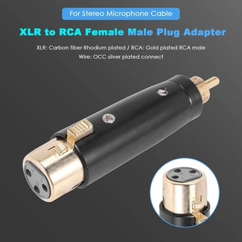 Адаптер XLR-RCA Штекер RCA-штекер XLR-штекер XLR-штекер RCA для кабеля стереомикрофона