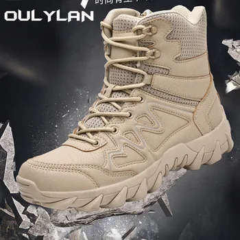 Тактические ботинки, мужские военно-спортивные тренировочные ботинки, Уличная Альпинистская Походная обувь, мужская Боевая обувь для пустыни 39-46 размера