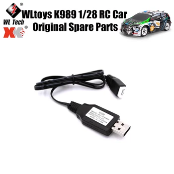 WLtoys K989 1/28 RC Car Оригинальные Запасные Части 7,4 В-USB Кабель Для Зарядки Запасные Части
