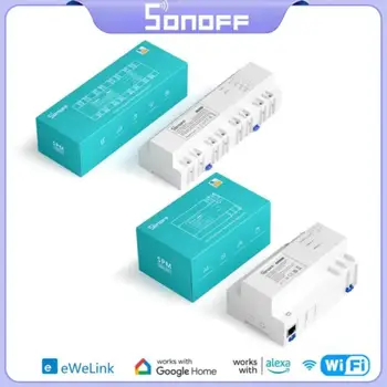 SONOFF SPM-Основной / 4Relay Наращиваемый Измеритель мощности WiFi Интеллектуальная Защита От Перегрузки Мониторинг Метаданных Статистика Электроэнергии Проверка приложения