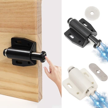 4шт Дверные доводчики с магнитной защелкой, открывающиеся с помощью магнита, Фиксатор дверцы шкафа для шкафа, ручка для мебельной фурнитуры для ванной комнаты