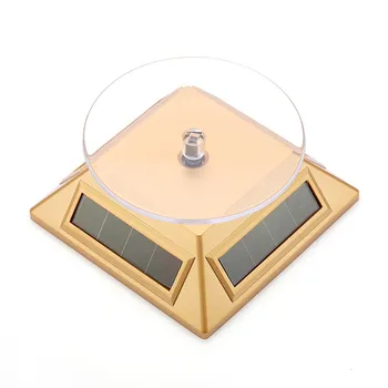 Поворотный стол на солнечной энергии на 360 градусов, вращающийся держатель ювелирных изделий, кольца для часов, подставка для дисплея