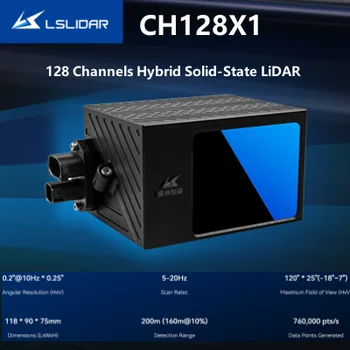LSLIDAR CH128X1 128-канальный Гибридный твердотельный лидар 200-метровый 3D-лидарный лазерный радар соответствует различным системам автоматизации вождения автомобилей
