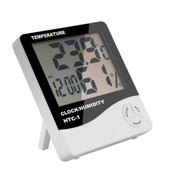 2X цифровой ЖК-комнатный электронный измеритель температуры и влажности, термометр-гигрометр, метеостанция, будильник. 2X цифровой ЖК-комнатный электронный измеритель температуры и влажности, термометр-гигрометр, метеостанция, будильник. 4