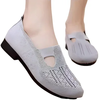 Женская обувь для ходьбы, удобные кроссовки-слипоны из дышащей сетки для деловых поездок, покупок Женская обувь для ходьбы, удобные кроссовки-слипоны из дышащей сетки для деловых поездок, покупок 5